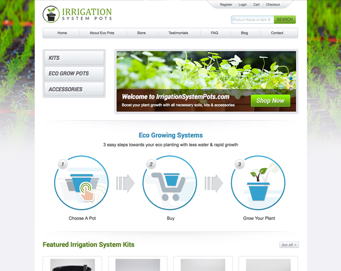 Irrigation System Pots