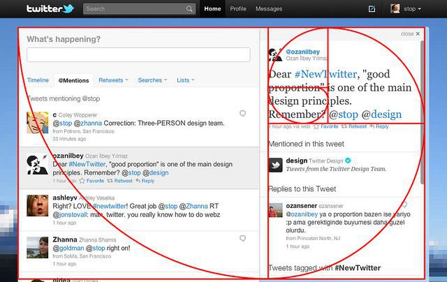 golden ratio of web design